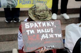 Dont Stay Silent! Captivity Kills rally in Kyiv